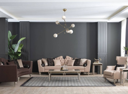 Living room sofa set 541 seater coffee table 2х side table new luxury
