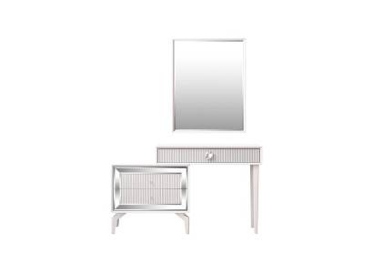 Console table Dressing table Dressing table Chest of drawers Mirror Set 2-piece White