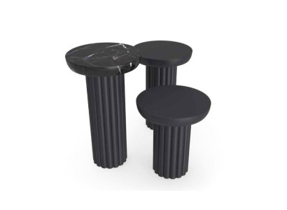 Side table Living room luxury Table design Side tables Black novelty