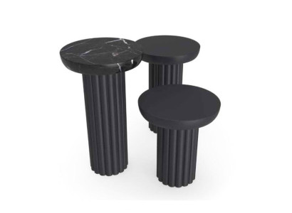 Side table Living room luxury Table design Side tables Black novelty
