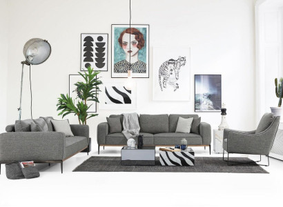 Sofa set 431 Seater Sofa Modern Fabric Set Gray Group Living room
