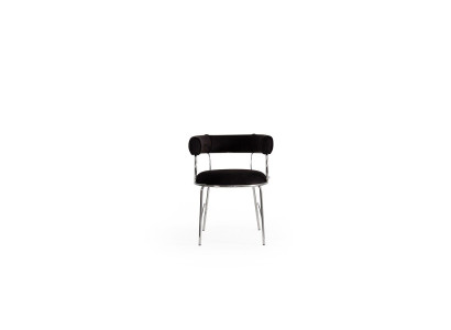 Designer Black Bar Stool Luxury Dining room Metal Frame Chairs