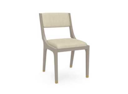 Designer Chair Dining room chair Textile Fabric White Real wood new