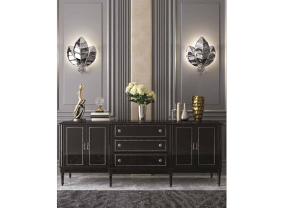 Living room Chest of drawers Lowboard Black Sideboard Wood Modern Furniture new