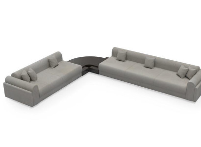 Corner sofa L-shape Textile Corner sofa Sofa Upholstery Premium Couch Couches Furniture