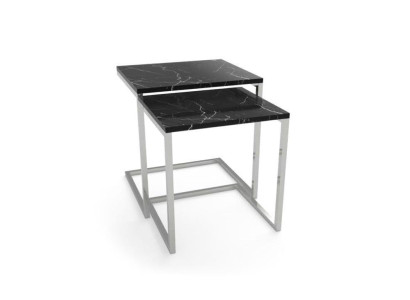 Side table Living room Furniture Material Black stainless steel Design Table