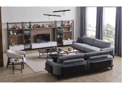 Sofa set 331 Seater 3х Coffee tables 6-piece Living room Set Luxury Furniture