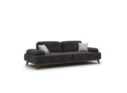 Sofa Two-seater Upholstered furniture Seater Couch Upholstery Fabric Living room Couches Gray