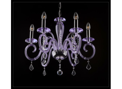 Bohemia Modern Chandelier Light Ceiling Lights Chandelier Crystal Mauve Lamp