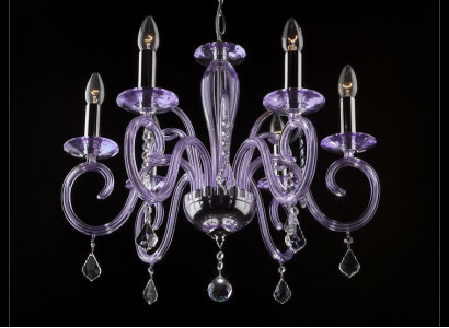 Bohemia Modern Chandelier Light Ceiling Lights Chandelier Crystal Mauve Lamp