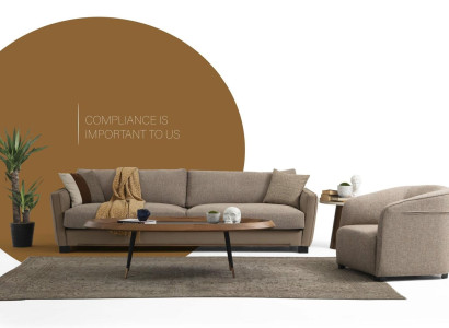 Sofa set 41 Seater Armchair Four Seater Modern Fabric Beige Set Design