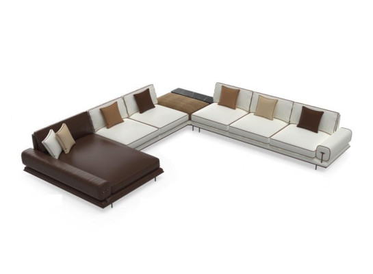 Living landscape Sofa Wood Relax U-shape Corner sofa Design Furniture Couches