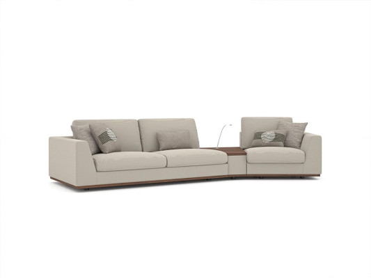 new Textile Furniture Upholstered furniture Three Seater Sofa Couch Design Furnishings