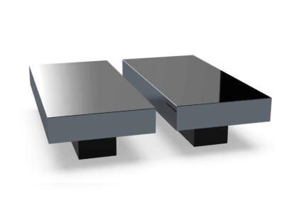Coffee tables Table Luxury Glass Tables Consoles Design Furniture Set 2x new