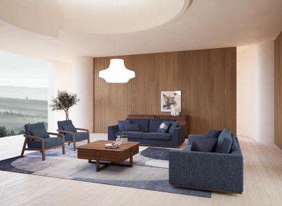 Living room Modern Fabric Sofa Two-seater Sofa Couch Luxury Design Furnishings