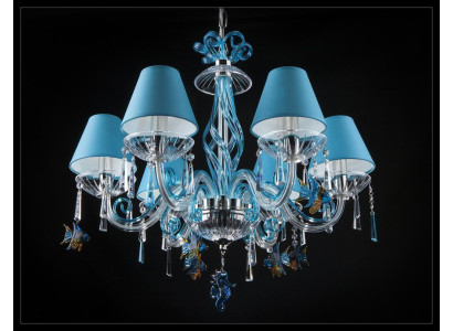 Bohemia Modern Chandelier Light Ceiling Lights Chandelier Crystal Blue Lamp