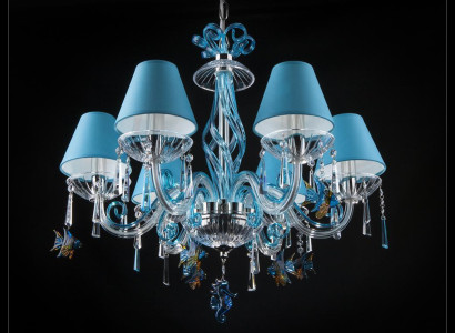 Bohemia Modern Chandelier Light Ceiling Lights Chandelier Crystal Blue Lamp
