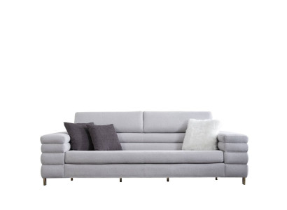 Gray three seater luxury 3 seater sofa living room furniture wooden frame couch