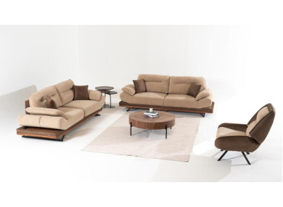 Stylish Living room Set from Designer 2x 3-Seater Sofas and Armchair 3pcs