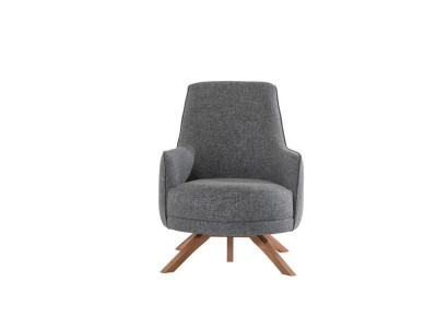 Modern Living room Armchair Single Seater Upholstery Relax Armchair Wooden Feet new