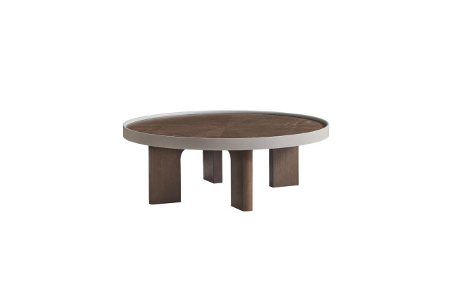 Brown living room round coffee table designer wooden table round tables new