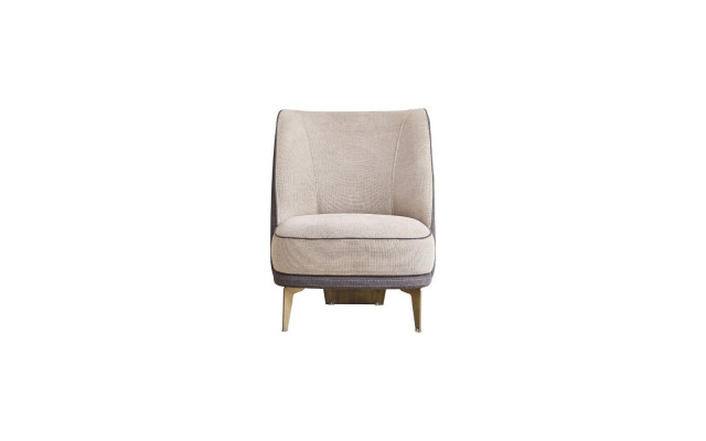 Beige Armchair Living room Furniture Elegant upholstered armchair Designer 1-Seater