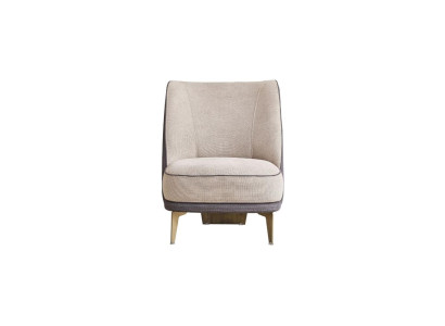 Gray-Beige Armchair Designer Single-Seater Armchair Living room 1-Seater new