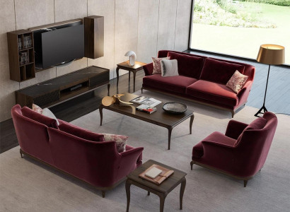 Luxury new Sofa set Living room Furnishings Design Fabric Sofa Armchair
