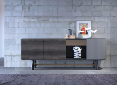 Sideboard Chest of drawers Wood Sideboard Wardrobe Dining room Modern Black