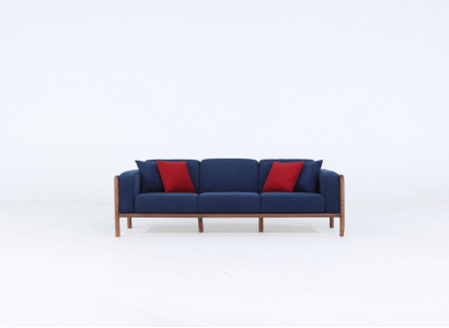 Sofa 3 Seater Three Seater Modern Fabric Blue Sofas Design Living room new