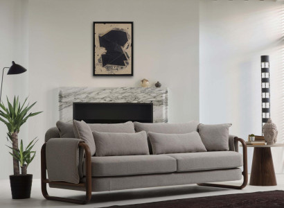 Sofa 4 Seater Four Seater Modern Fabric Gray Sofas Design Living room new