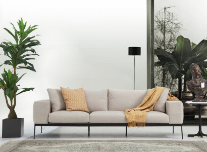 Three Seater Sofa 3 Seater Sofas Beige Fabric Living room Luxury Modern new