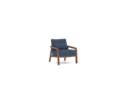Modern Armchair Design Furnishings Living room Blue Fabric Couch Textile new