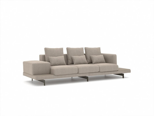 Upholstered furniture Complete 2x Sofa Three-seater Couch Living room Armchair Upholstery Fabric