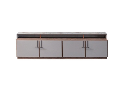 Sideboard TV stand TV cabinet Lowboard Gray Living room Wood Table Wardrobe