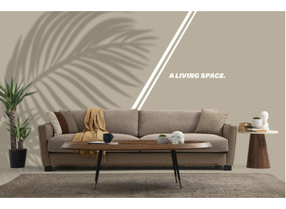 Sofa 4 Seater Four Seater Modern Fabric Beige Sofas Design Living room