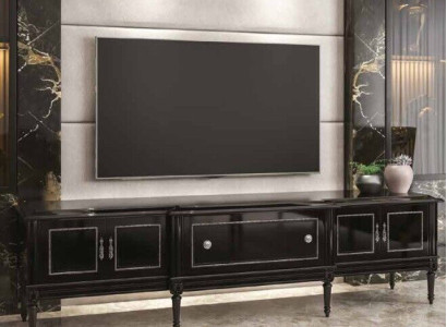 Luxury tv stand Stylish Wardrobe Chest of drawers Furniture Black TV cabinet stand