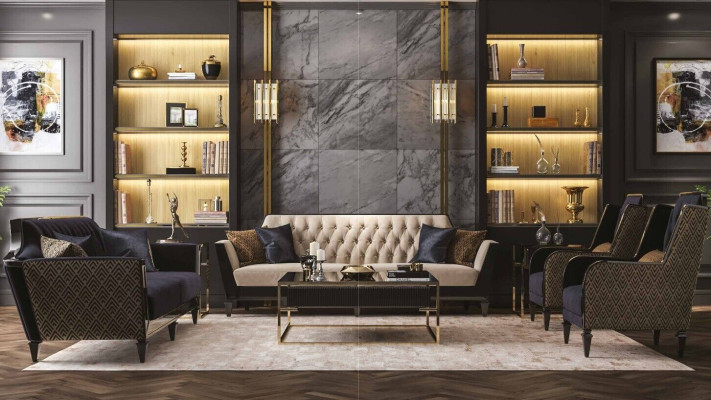 Sofa set 3+3+1+1 Seater Furniture Modern Set Design Sofa new 4pcs new Fabric