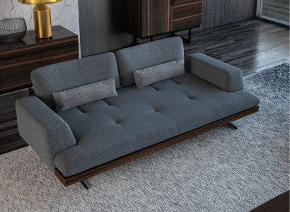 Design Gray Sofa Three Seater Couch Living room Design Modern Furnishings