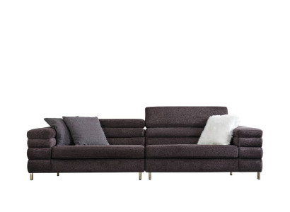 Living room Upholstered Sofas Designer 4-Seater Couch Brown Four-Seater new