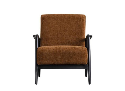 Brown Living room Armchair Lounge Single Seater Fabric Armchair Textile Furniture new