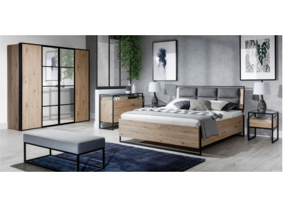 Bed Beige Loft Design Modern Double Beds Bedroom Elegant Furniture new