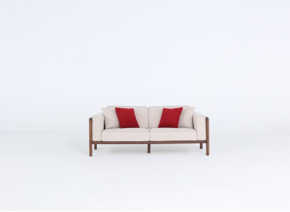 Sofa 2 Seater Two-seater Modern Fabric Sofas Design Living room new White