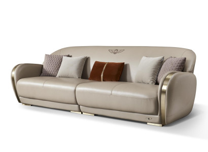 Stylish Taupe Sofa set Upholstered Sofa Set 3+2 Leather Couches Living room Furniture