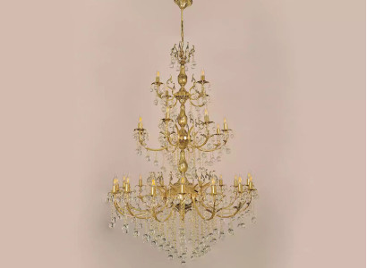 Luster Chandelier Ceiling Light xxl Luxury Gold Ceiling lamp Crystal