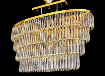 Chandelier ceiling pendant luxury crystal gold living room chandelier