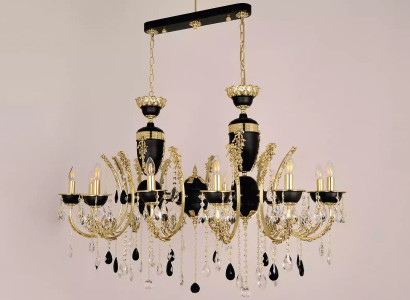Ceiling light Luxury Chandelier Ceiling lamp Luster Crystal Black Lamp
