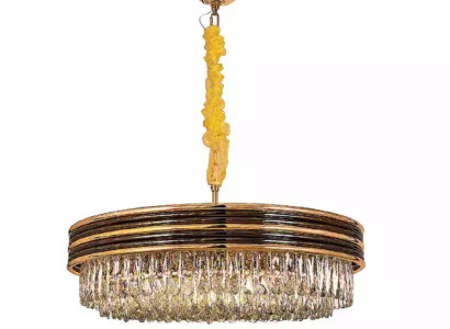 Round Light fixture Lamp Ceiling Chandelier Gold Chandelier Ceiling lamp Luster Crystal