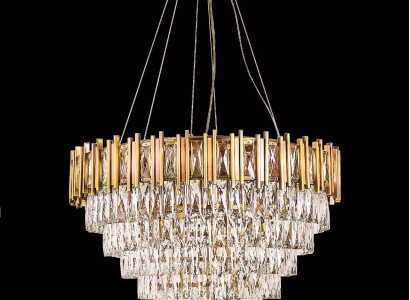 Luster Chandelier Ceiling Light Luxury Gold Ceiling lamp Crystal