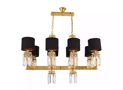 Ceiling light Chandelier Gold Ceiling lamp Luster Crystal Black